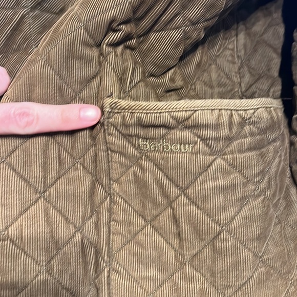 BARBOUR Men's Bant Corduroy Brown Contrasting Quilted Jacket M - Picture 9 of 10